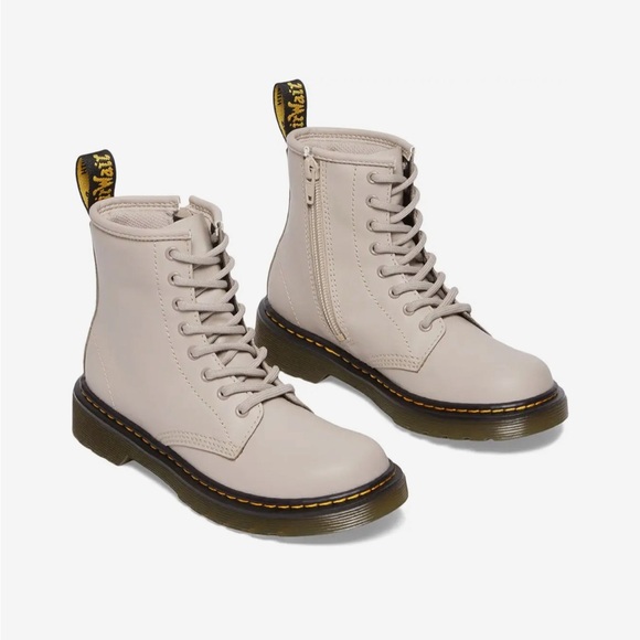 Dr. Martens Other - NWOT Dr. Martens Kids Air Wair Bouncing Soles 12 Taupe Boots Unisex Air New
